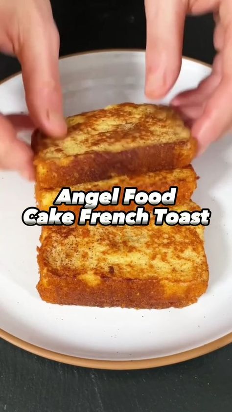 Why are we not using more cake to make more French toast? | cake, French toast | Why are we not using more cake to make more French toast? 😍 | By Josh Elkin Angel Food Cake French Toast, Elvis French Toast, Omg French Toast Snooze, Decadent French Toast, Swedish Apple Pie, French Toast Casserole Kitchn, Angel Food Cake, Angel Food, Daily Meals