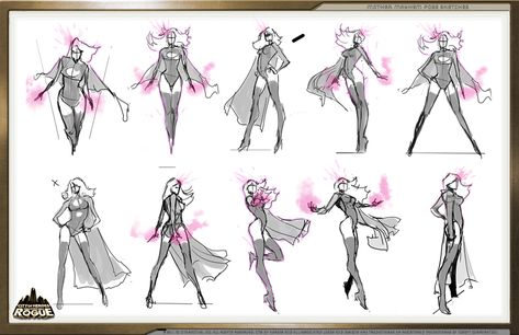 Mother Mayhem concept art from City of Heroes Archery Poses, City Of Heroes, Small Drawings, Figure Drawing Reference, Body Drawing, Reference Poses, Character Sheet, Art Poses, Art Tutorials Drawing