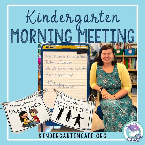 Kindergarten morning meeting is the best way to start your day. Morning meeting builds classroom community, gives students a sense of predictability and Kindergarten Morning Meeting, Classroom Morning Meeting, Morning Message Kindergarten, Closing Circle, Morning Meeting Greetings, Morning Meeting Activities, Social Emotional Activities, Morning Meetings, Kindergarten Lesson Plans