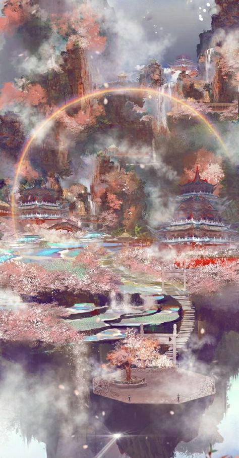 Author - Mo Xiang TongXiu Artist - STA Rember Nim (Ongoing) TRANS B… #romance #Romance #amreading #books #wattpad Heavenly Realm, Bilibili Comics, Ghost City, Heaven Official's Blessing, Dream Fantasy, Heaven Art, Space Artwork, Fantasy Island, Sky Garden