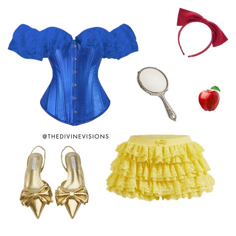 @thedivinevisions on TikTok Snow White Halloween, White Halloween Costume, Snow White Halloween Costume, White Halloween Costumes, Snow White Costume, White Costume, White Costumes, White Halloween, Costume Inspo