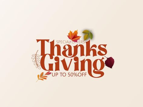 Vector happy thanksgiving day with leave... | Premium Vector #Freepik #vector #thank-you-poster #happy-text #thank-you-typography #thank-you-text Happy Thanksgiving Graphic, Thank You Flyer Design, Thanksgiving Flyer Design, Thanksgiving Typography, Happy Text, Thanksgiving Graphics, Us Thanksgiving, Thanksgiving Post, Thanks Giving Day