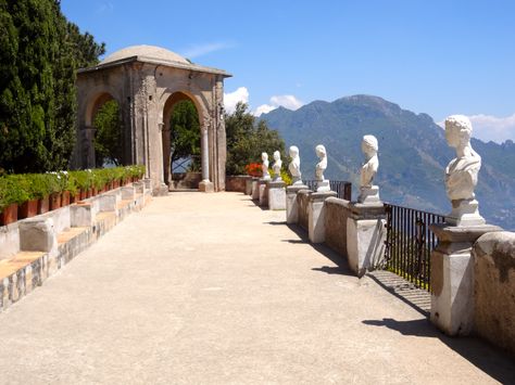 Villa Cimbrone - Ravello, Italy. Villa Cimbrone Gardens, Villa Medici Rome, Villa Rufolo Ravello, Villa Cimbrone, Palazzo Avino Ravello, Ravello Italy, Abandoned Italian Villa, Ancient Greek Art, Greek Art