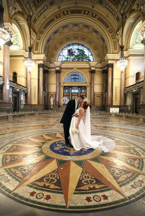 Jennifer McPartland and Stephen Gough married on the Mintons at St Georges Hall Liverpool. Liverpool Wedding, St Georges Hall, Real Life Fairies, St Georges, Liverpool City, Gorgeous Tile, Wedding Decoration Ideas, Wedding Team, My Dream Came True