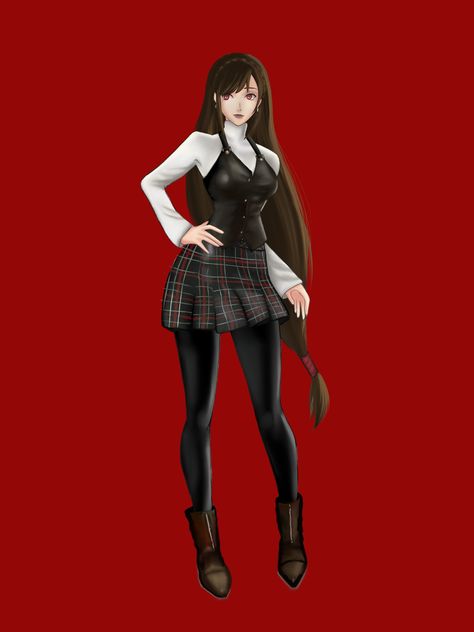 𝓔𝓵𝓵𝓪 𝓓𝓻𝓮𝓵𝓵𝓪 🍌 on Twitter: "Tifa in Makoto's Shujin uniform.. a commission! Haha many people were asking for this actually, enjoy~… " Persona 5 Uniform, Queen Outfit, Persona 5, Web Development Design, Many People, Fangirl, Persona, On Twitter, Twitter