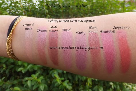 Mac Fabby Mac Lipstick Collection, Mac Lipstick Swatches, Mac Lipsticks, In My Purse, My Purse, Lipstick Collection, Lipstick Swatches, Mac Lipstick, Make Me Up