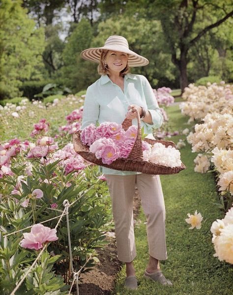 MARTHA MOMENTS: Martha's Peony Garden Martha Stewart Home Decor, Farm Goals, Peony Farm, Martha Stewart Home, Perfect Dinner Party, Peony Garden, Garden Inspo, Diy Gold, Pink Cocktail