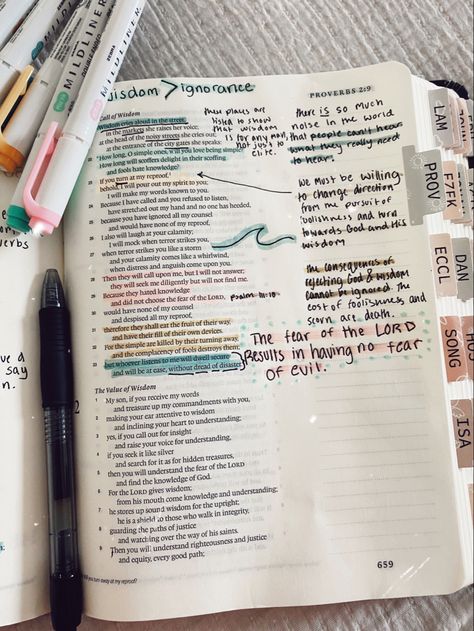 Proverbs 4 Bible Journaling, Bible Annotations, Proverbs 1, Bible Study Aesthetic, Hebrews 4, Journal Bible Quotes, Proverbs 2, Bible Studying, God Is So Good