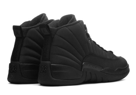 Where To Buy The Air Jordan 12 Winterized Triple Black Graduation Goals, Jordan 12 Black, Jordan 12s, Shoes School, Boys School Shoes, Money Girl, Air Jordan 12, Shoes Sneakers Jordans, Mia Shoes