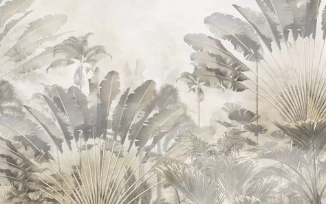 Panoramic Wallpaper, Wallpaper Tropical, Tropical Oasis, Print Wallpaper, Prepasted Wallpaper, I Wallpaper, Wall Covering, Traditional Wallpaper, Tropical Leaves