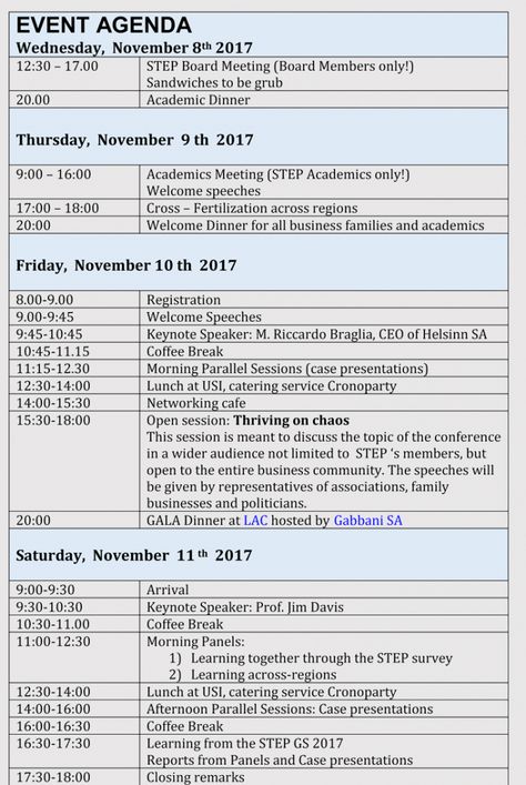 Example of free how to prepare an agenda for event planning with free agenda template for event. Agenda template for event, The program template is usually delivered at least two days ahead of the meeting. It can be sent through online giving the ... Conference Agenda, Party Agenda, Event Agenda, Agenda Design, Strategy Meeting, Meeting Agenda Template, Brenda Lee, Meeting Agenda, Lease Agreement