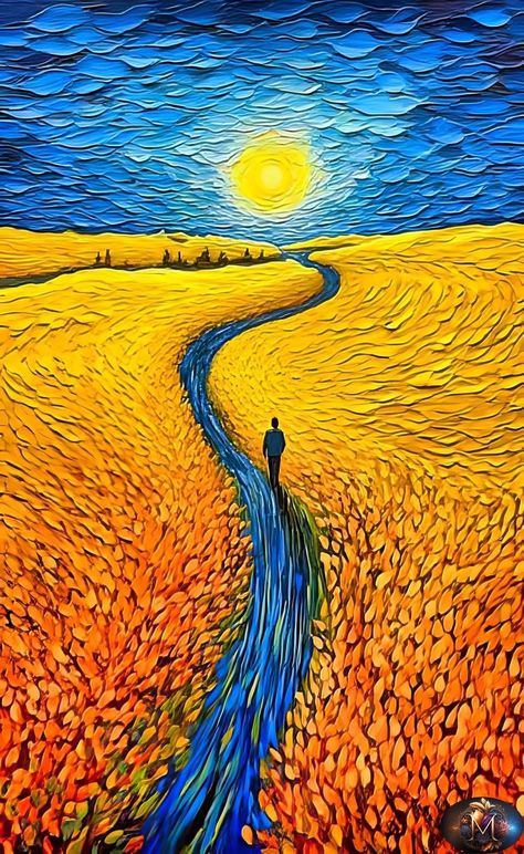 Arte Van Gogh, Soyut Sanat Tabloları, Landscape Art Painting, Van Gogh Art, Art Gallery Wallpaper, 수채화 그림, Tableau Art, Art Inspiration Painting, Painting Art Projects