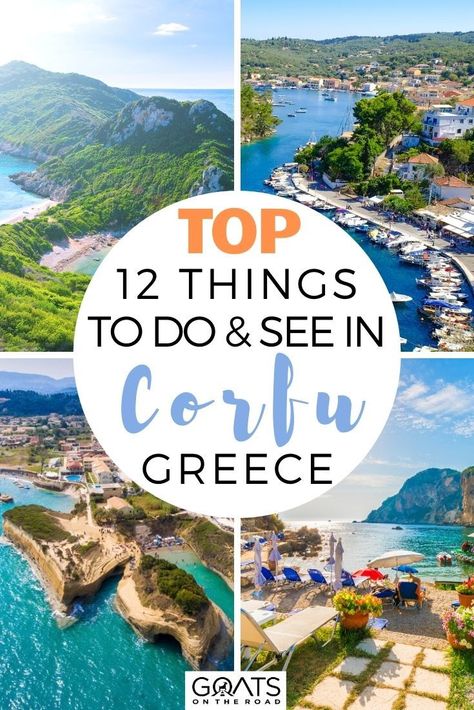 Heading to the beautiful Greece for a stunning travel experience? The place itself is packed full of history and culture, a trip to Corfu is something everyone must do in their lifetime. Here are the top 12 things to do and see in Corfu, Greece to get you started! | #Greece #BeautifulDestinations #Bucketlist Corfu Town, Corfu Island, Greece Beach, Greek Isles, Greece Travel Guide, Corfu Greece, Greece Vacation, Greece Holiday, Mediterranean Cruise