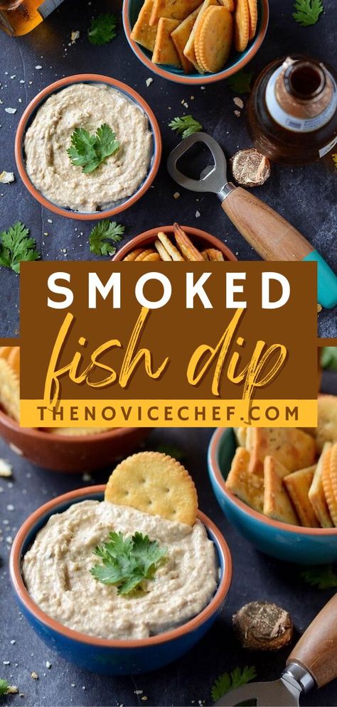 Smoked Fish Dip, football party food, easy game day snacks Appetizers For Fish Fry Party, Florida Smoked Fish Dip, Smoked Marlin Dip Recipes, Smoked Fish Dip Recipe Florida, Smoked Fish Dip Recipe, Fish Dip Recipe, Smoked Fish Recipe, Fish Dip, Smoked Cod