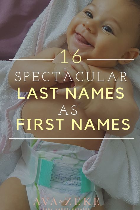 Last Names For First Names, Good Last Names, Best Last Names, Last Names Ideas, Last Names As First Names, Surnames As First Names, Popular Last Names, Irish Baby Boy Names, Name Ava