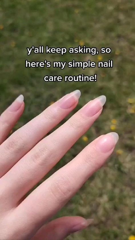 Grow Long Nails, Nail Growth Tips, Nail Routine, Simple Health, Nail Care Tips, Nail Care Routine, How To Grow Nails, Nail Growth, Nail Health