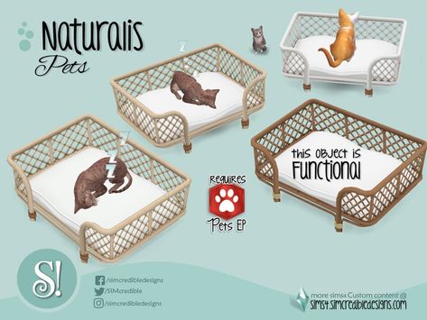 Playable Pets Mod, The Sims Resource Objects, The Sims 4 Resource, Sims 4 Resource, Blahberry Pancake, Sims 4 Pets Mod, Sims 4 Beds, Los Sims 4 Mods, Sims Pets