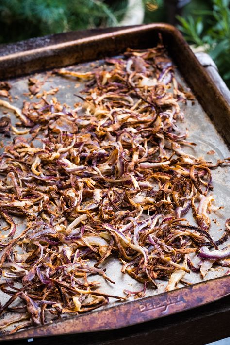 Oven-Baked Crispy Onions (Gluten-Free) - Creative in My Kitchen Fried Onions Recipe, Cauliflower Dip, Poke Bowl Recipe, Baked Onions, Roasted Onions, Onion Salad, How To Cook Beans, Cold Salad, Crispy Onions