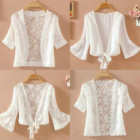 White Chiffon Blouse, Flare Sleeve Top, Beach Blouse, Women Chiffon Blouse, Patch Work Blouse, Flared Sleeves Top, Y2k Aesthetic Outfits, Blouse Price, Lace Jacket