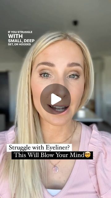 Lauren Hale on Instagram: "🚨Where are all my….. ⭐️hooded eye gals ⭐️deep set eye gals ⭐️my ladies with smaller eyes  This trick is for you!!  FOLLOW & SAVE for easy makeup tips. I love teaching women that makeup can be simple.  Eyeliner used: @maccosmetics excess gel eyeliner in skip the waitlist Mascara: @maccosmetics extended play gigablack lash  Hooded eyes, eyeliner tips, winged eyeliner, makeup ideas, makeup hacks  #eyelineronpoint #wingedeyeliner #hoodedeyesmakeup #smalleyes #makeupover40 #eyelookmakeup #geleyeliner #beautyover40 #blackeyeliner #over40makeup #hoodedeyes #agingskin #maturemakeup" Winged Eyeliner Hooded Eyes, Eyeliner Hooded Eyes, Eyeliner Hooded, Eyeliner Makeup Ideas, Easy Cat Eye, Winged Eyeliner Makeup, Eyes Eyeliner, Makeup Over 40, Winged Eye