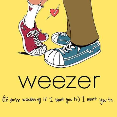 (If you're wondering if I want you to) I want you to Weezer Lyrics, Rivers Cuomo, Buddy Holly, Having No Friends, Music Artwork, Sing To Me, Zoo Wee Mama, Weezer, Music Humor