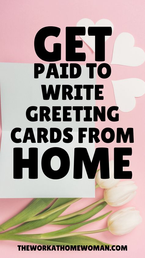 Do you have a way with words? Are you artistic? Find out how you can get paid to write greeting cards from home! Included are 6 companies that hire greeting card writers and designs, as well as information on how to sell cards on Etsy or Shopify. #workfromhome #makemoney #online #legit #extramoney Selling Greeting Cards On Etsy, Make Greeting Cards To Sell, Greeting Card Business, Writing Kids Books, Social Media Website Design, Things To Make And Sell, Media Website Design, Typing Jobs From Home, Get Paid To Write