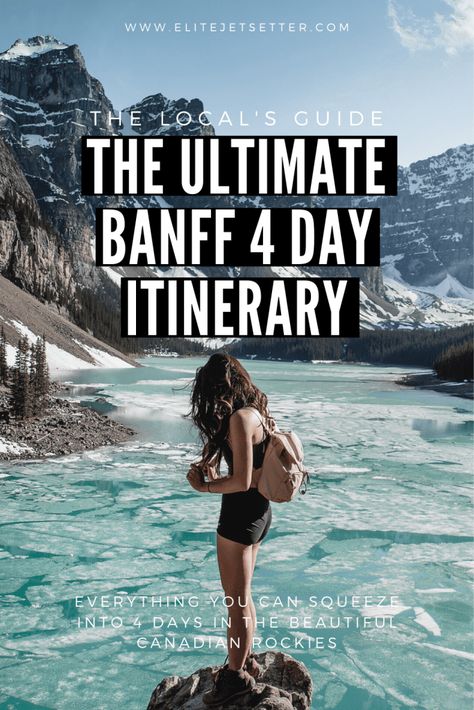 Ultimate Banff Itinerary - everything you need to see in your 4 day vacation in Banff National Park. Things to do in Banff. Banff Itinerary. Banff summer itinerary. #banff #Canada #summer #mountains #Alberta #CAnadianrockies Banff Itinerary, Things To Do In Summer, Beautiful Place In The World, Fairmont Chateau Lake Louise, Banff National Park Canada, Alberta Travel, Chateau Lake Louise, Canada Vacation, Canada National Parks