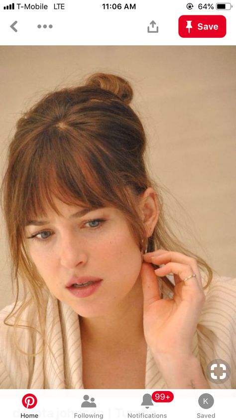 Bangs Dakota Johnson, Dakota Johnson Bangs, Dakota Johnson Hair, Nick Bateman, Eddie Redmayne, Hair Bangs, Mtv Movie Awards, Frou Frou, David Gandy