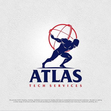 Atlas Tattoo, Branding Concept, Power Logo, Logo Desing, Logo And Branding, Graphic Design Photoshop, Logo Brand Identity, Meditation Art, Service Logo