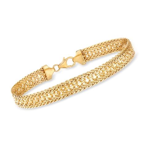 Italian 14kt Yellow Gold Multi-Link Bracelet Gold Woven Bracelet, Jewelry Presentation, Latest Bracelets, Cuban Link Necklace, Baby Shoot, Gold Link Bracelet, Toggle Necklace, Gold Link, Natural Gold