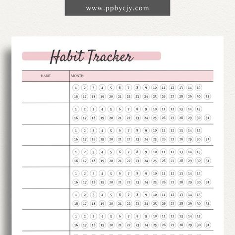 Monthly Habit Task Tracker Printable Template - Vintage digitalplannerfreebies #googleslidesplanner #notabilityplanner #freeprintablekidsplanner Health Tracker Printable, Fitness Tracker Printable, Task Tracker, Printable Tracker, Habit Tracker Printable, Daily Workout Plan, Kids Planner, Health Tracker, Tracker Printable