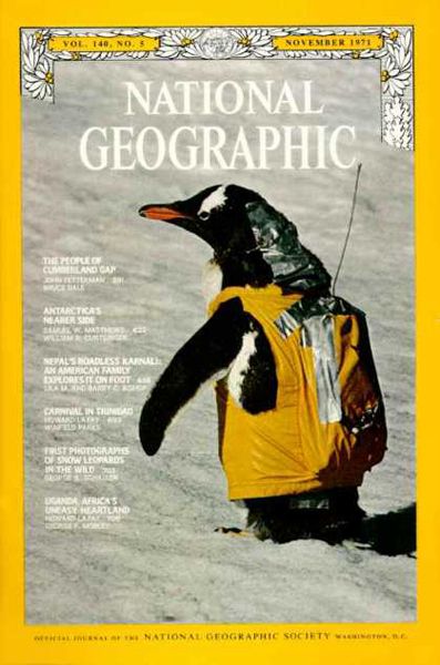 Penguins, Peaks and Penny-Farthings: National Geographic Covers, 1959-2000 | WIRED Natgeo Photography, National Geographic Cover, Iconic Photographs, National Geographic Photography, Uganda Africa, Cumberland Gap, Remote Places, Photography Animals, Port Of Spain