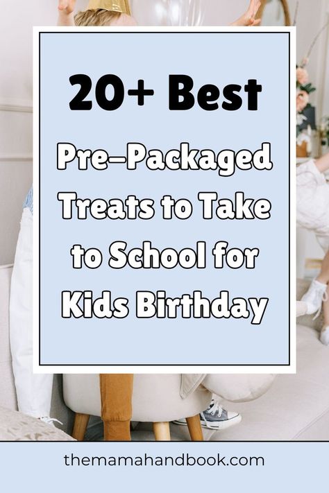 Looking for birthday treats to take to school? These easy ideas include fun favors and store bought birthday treats to take to school. Perfect for a school party, these fun classroom snacks are prepackaged and individual, making them ideal for the class, especially in elementary school. Check out this list of ideas for packaged school birthday treats, many available from Amazon. Class Birthday Treats, Birthday Treats For School, Birthday At School, Kids Birthday Treats, Treats For School, School Birthday Treats, Classroom Snacks, Class Birthdays, School Birthday