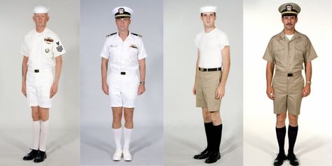 U.S. Naval Institute on Twitter: "#ThrowbackUniformThursday - Navy tropical uniforms as modeled in 1984. The officers' Tropical White Uniform was informally known as the "Captain Steubing" after the character on "The Love Boat" https://t.co/d6z2FhMeAe" / Twitter The Love Boat, White Uniform, Navy Uniform, Navy Uniforms, Love Boat, Military Uniform, Lab Coat, Navy, On Twitter