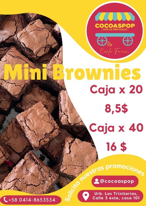 Brownie chocolatoso Mini Brownies, Brownies