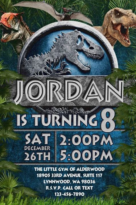 Free Printable Jurassic World Invitation, Jurrasic World Invitations, Jurassic Park Birthday Party Invitations, Jurassic World Birthday Party Invitations, Jurassic Invitations Birthday, Jurassic World Party Invitations, Jurassic Park Birthday Invitations, Jurassic Park Invitation Template, Jurassic World Theme Party