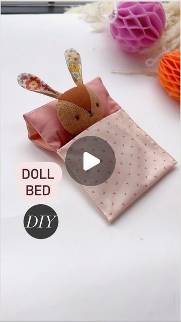 Dolls Bedding Pattern, Doll Bed Diy, Bed In, Doll Beds, Doll Bed, You Can, How To Make Bed, 6 Inches, Free Pattern