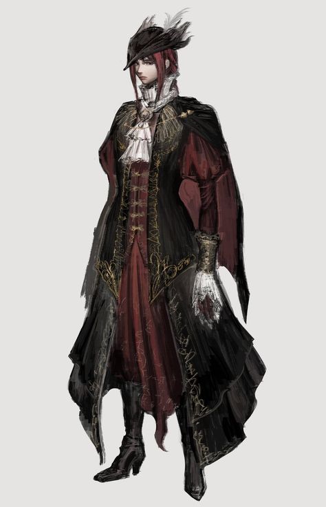 Victorian Character Design, Rogue Character, Fantasy Garb, Bloodborne Art, Hunter Outfit, Old Blood, Bloodborne, Soul Art, Manga Anime One Piece