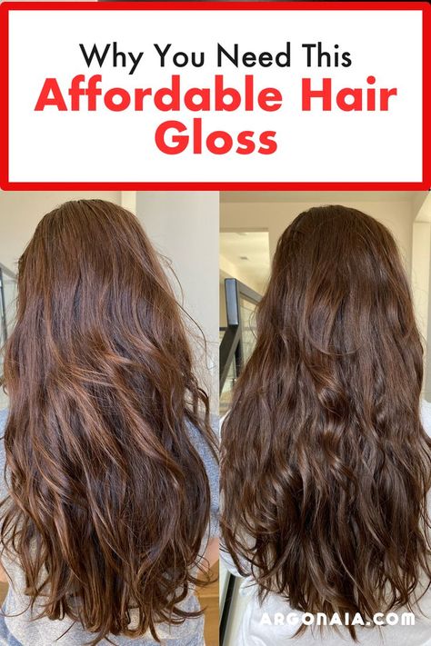 affordable hair gloss Kristin Ess Hair Gloss, Super Shiny Hair, Kristin Ess Hair, Drugstore Hair Products, Kristin Ess, Colored Hair Tips, Hair Gloss, Thanks For Your Support, Glossy Hair