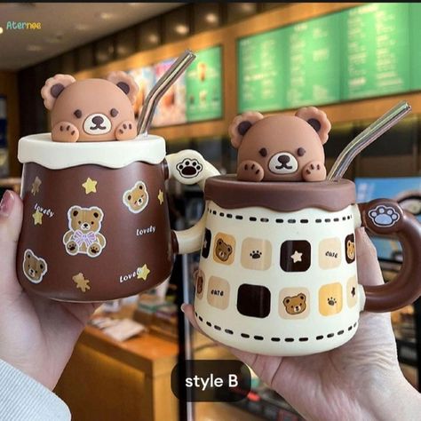 Cute bear mug Available on daraz Link in highlights (mugs) #mugs #mug #coffee #handmade #gifts #love #ceramics #cups #art #pottery #coffeemug #coffeemugs #tea #design #gift #giftideas #coffeelover #mugsofinstagram #mugshot #tshirts #cup #dise #homedecor #smallbusiness #muglife #coffeetime #custom #daraz #bhfyp #tumblers Teddy Bear Mug, Ceramics Cups, Ceramic Mug With Lid, Design Japonais, Bear Mug, Kawaii Pens, Teddy Bear Design, Girly Phone Cases, Tea Design