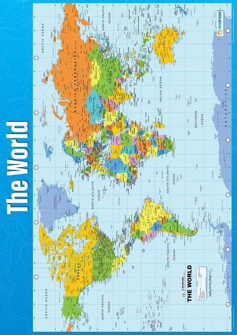 The Map Of The World, Full World Map, Free Printable World Map, All World Flags, World Geography Map, Continents Of The World, World Map Continents, Geography Classroom, Map Of World