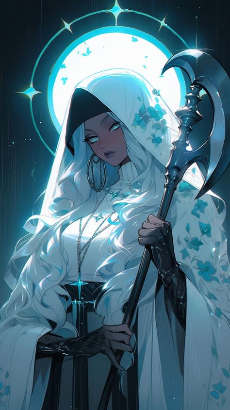 Female Priest Art, Dark Priestess Character Design, Anime Priestess, Priestess Character Design, Female Priest, Priestess Art, Dark Priestess, Greek Goddess Art, Shrine Maiden