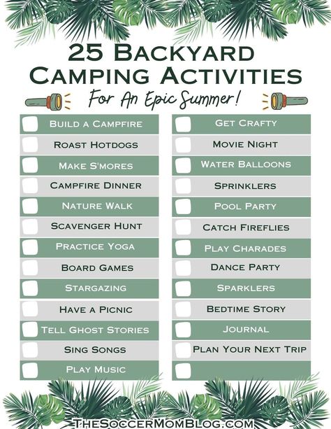 Backyard Camping Ideas For Kids, Backyard Campout Party, Camping Ideas For Kids, Backyard Camping Ideas, Urban Camping, Campfire Dinners, Backyard Campout, Rv Camping Trips, Backyard Movie