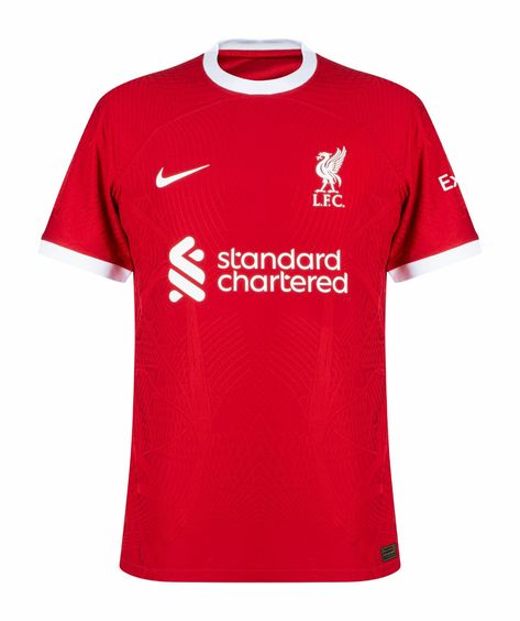 Liverpool FC 2023-24 Home Kit Liverpool Fc Kit, England Football Jersey, Liverpool Fc Shirt, Liverpool Kit, Horsey Life, Liverpool Home, Cute Love Quotes For Him, Shirt 2023, England Football