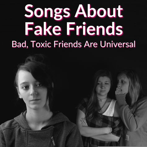 All of these songs about fake friends were written by young pop artists. Why is that? I have my theory, which I will touch on below. As for the songs, they all also... Songs About Fake Friends Playlist, Songs For Toxic Friends, Songs About Toxic Friends, Songs About Ex Best Friends, Songs About Fake Friends, Songs For Fake Friends, About Fake Friends, Sneaky People, Selfish Friends