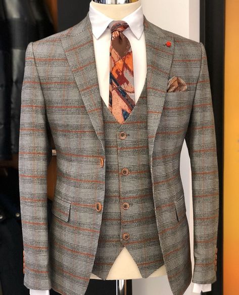 Plaid Suit Men, Suit Combinations, Dress Suits For Men, Slim Suit, Mens Suit Jacket, Stylish Mens Fashion, Suit Material, Plaid Suit, Slim Fit Suits