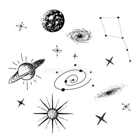 Supernova Drawing, Astronomy Sketches, Monochrome Drawing, Tattoo Design Book, Design Book, Flash Tattoo, Solar System, Tattoo Design, Astronomy