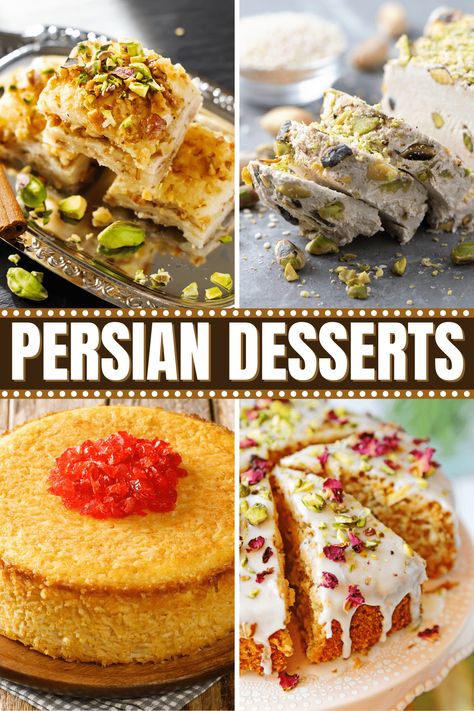 Persian Cookies, Middle Eastern Dessert, Middle East Dessert, Persian Cake Recipes, Persian Desserts Recipes, Iranian Sweets Recipes, Arab Desserts, Persian Pastries, Persian Cake