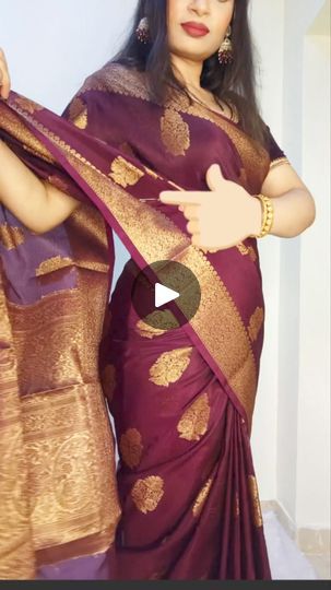 954K views · 8.6K reactions | Open Pallu Pleat tips for Heavy Saree ❤️ #saree #sareepleating #sareedraping #beautynstyle |  Beauty n Style |  Beauty n Style · Original audio Open Saree Style, Open Pallu Saree Draping, How To Pleat Saree Pallu, Single Pleat Saree Draping, Open Pallu Saree Style, Pallu Designs Saree, Saree Pallu Style, Heavy Saree, Saree Styling