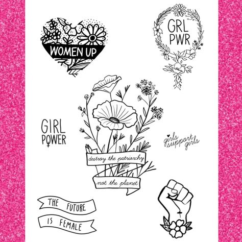 Patriarchy Tattoo, Flash Tattoos, The Patriarchy, Small Tattoo, Power Girl, Tattoo Inspo, Up Girl, Flash Tattoo, Tattoos And Piercings